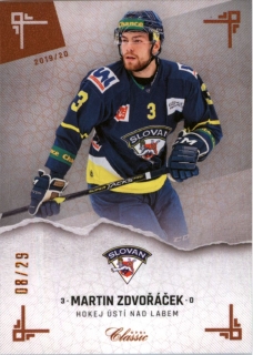 Hokejová karta Martin Zdvořáček OFS Classic 2019-20 Sand paralel /29 č. 267