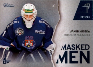 Hokejová karta Jakub Hrstka OFS Classic 2019-20 Masked Men #1 č.MM-JHR