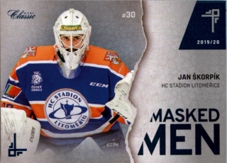 Hokejová karta Jan Škorpík OFS Classic 2019-20 Masked Men #30 č.MM-JŠK