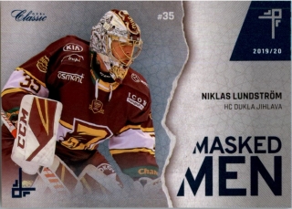 Hokejová karta Niklas Lundstrom OFS Classic 2019-20 Masked Men #35 č.MM-NLU