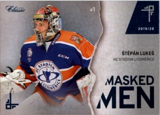 Hokejová karta Štěpán Lukeš OFS Classic 2019-20 Masked Men #1 č.MM-ŠLU