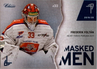 Hokejová karta Frederik Foltán OFS Classic 2019-20 Masked Men #33 č.MM-FFO