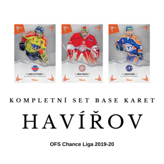 Týmový komplet BASE karet OFS 2019-20 Chance Liga Havířov