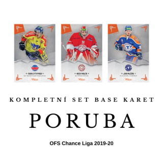 Týmový komplet BASE karet OFS 2019-20 Chance Liga Poruba
