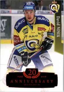 Hokejová karta David Nosek OFS 17/18 S.I. Retro Red