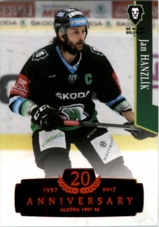 Hokejová karta Jan Hanzlík OFS 17/18 S.I. Retro Red