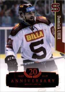 Hokejová karta Dominik Uher OFS 17/18 S.I. Retro Red