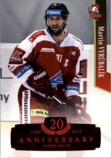 Hokejová karta Martin Vyrůbalík OFS 17/18 S.I. Retro Red