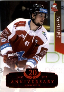 Hokejová karta Petr Strapáč OFS 17/18 S.I. Retro Red