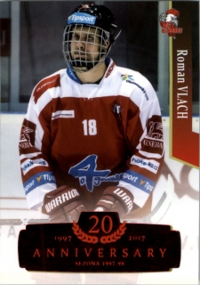 Hokejová karta Roman Vlach OFS 17/18 S.I. Retro Red