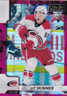 Hokejová karta Jeff Skinner OPC Platinum 2017-18 Red Prosm /199 č. 115