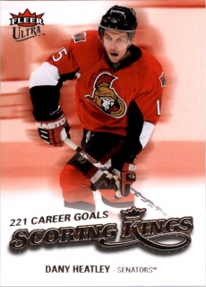 Hokejová karta Dany Heatley Fleer Ultra 2008-09 Scoring Kings č. SK18