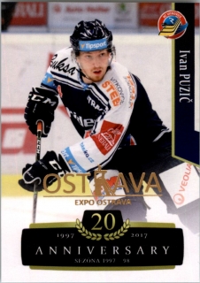 Hokejová karta Ivan Puzič OFS 17-18 Série 2 Retro Ostrava Expo