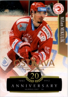 Hokejová karta Milan Mikulík OFS 17-18 Série 2 Retro Ostrava Expo