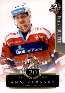 Hokejová karta Patrik Poulíček OFS 17-18 Série 2 Retro Ostrava Expo