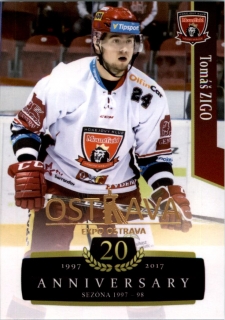 Hokejová karta Tomáš Zigo OFS 17-18 Série 2 Retro Ostrava Expo