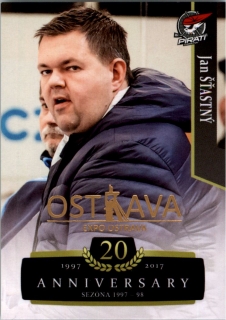 Hokejová karta Jan Štastný OFS 17-18 Série 2 Retro Ostrava Expo