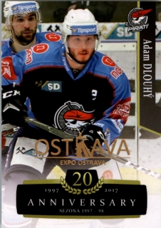 Hokejová karta Adam Dlouhý OFS 17-18 Série 2 Retro Ostrava Expo