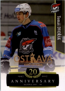 Hokejová karta Tomáš Dvořák OFS 17-18 Série 2 Retro Ostrava Expo