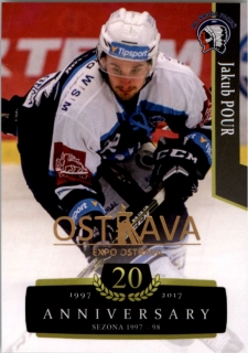 Hokejová karta Jakub Pour OFS 17-18 Série 2 Retro Ostrava Expo