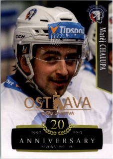 Hokejová karta Matěj Chalupa OFS 17-18 Série 2 Retro Ostrava Expo