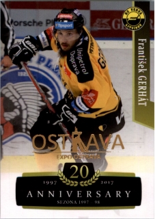 Hokejová karta František Gerhát OFS 17-18 Série 2 Retro Ostrava Expo