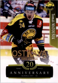 Hokejová karta Tomáš Matoušek OFS 17-18 Série 2 Retro Ostrava Expo