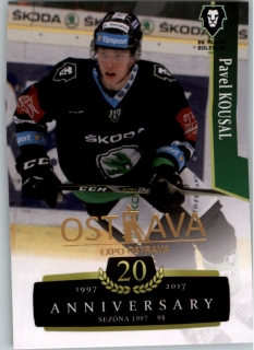 Hokejová karta Pavel Kousal OFS 17-18 Série 2 Retro Ostrava Expo