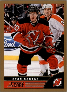 Hokejová karta Ryan Carter Panini Score 2013-14 Gold paralel č. 306