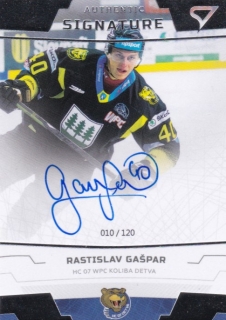 hokejová karta Rastislav Gašpar Tipsport liga 2019-20 Authentic Autograph