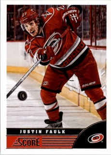 Hokejové karty - Justin Faulk Score 2013-14 řadová č. 81
