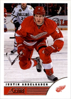 Hokejové karty - Justin Abdelkader Score 2013-14 řadová č. 170