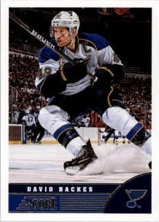 Hokejové karty - David Backes Score 2013-14 řadová č. 437