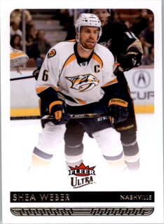 Hokejové karty - Shea Weber Fleer Ultra 2014-15 řadová č. 105