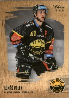 Hokejová karta Lukáš Válek OFS Série 2 2019-20 Gold Sand č. 307