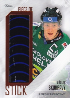 Hokejová karta Václav Skuhravý OFS 2019-20 Série 2 Piece Of Stick (Blue)