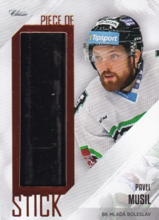 Hokejová karta Pavel Musil OFS 2019-20 Série 2 Piece Of Stick 