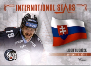 Hokejová karta Libor Hudáček OFS 2019-20 Série 2 International Stars