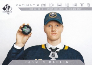 Hokejová karta Rasmus Dahlin SP Authentic 2018-19 Authentic Moments č. 109