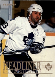 Hokejová karta Doug Gilmour Fleer 1994-95 Headliner č. 3 of 10