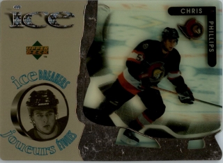 Hokejová karta Chris Phillips UD Ice 1997-98 Ice Breakers č. McD37