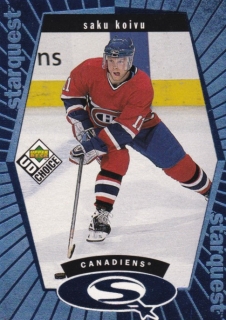 Hokejová karta Saku Koivu UD Choice 1998-99 Starquest Blue č. SQ8