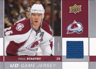 Hokejová karta Paul Stastny UD S1 2009-10 UD Game Jersey č. GJ-SP