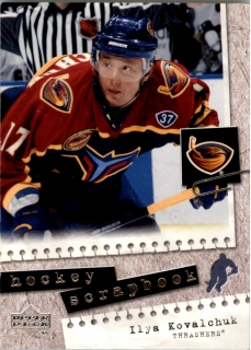 Hokejová karta Ilya Kovalchuk Upper Deck 2005-06 Hockey Scrapbook č. HS1