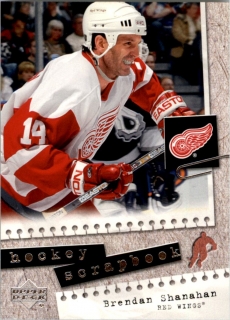 Hokejová karta Brendan Shanahan Upper Deck 2005-06 Hockey Scrapbook č. HS28