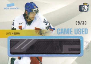 hokejová karta Jan Hejda Moje kartičky 2020 Game Used Memo 09/30