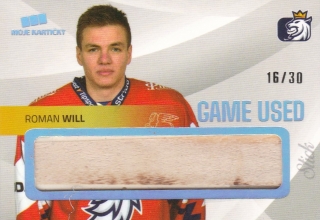 hokejová karta Roman Will Moje kartičky 2020 Game Used Memo 16/30