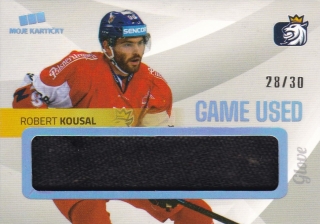 hokejová karta Robert Kousal Moje kartičky 2020 Game Used Memo 28/30