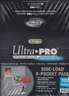 Ultra Pro Fólie PLATINUM SIDE LOAD na 9 karet 100ks. třídírkové!!!