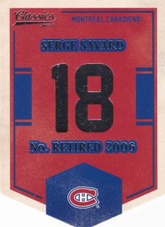Hokejová karta Serge Savard Panini Classics S. 2012-13 Banner Numbers č. EN45